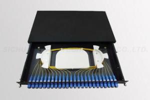 Wholesale 24 Core Fiber Optic Patch Panel 19 Inch Rack Mounted for Connection from china suppliers