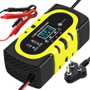 Wholesale 12V/24V 10A Intelligent Lead Acid Battery Charger for Motorcycle and Car Output 12V/24V Input 12-24V/5A Safe from china suppliers