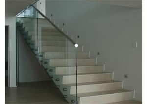 Wholesale Floor Mounted Stainless Steel Glass Balustrade , Standoff Building Deck Railing from china suppliers
