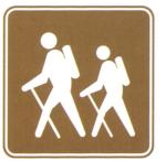 Tourist Attractions Brown Travelling Sign Reflective Film Sheet and Aluminum