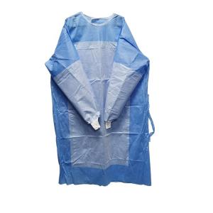 Wholesale Apron Style Neck Design Hospital Disposable Gown With 16-60gsm Density from china suppliers