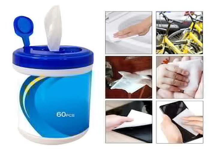 Surface Alcohol Cleaning Wipes Comfortable Feeling Disinfectant Wipes