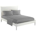 Sustainable Soft Bed Set 1800TC Solid Egyptian Cotton Fitted Sheet 4 Piece Quilt