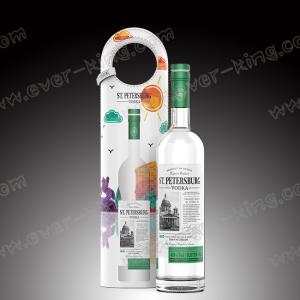 Wholesale 500ML Flint Glass Vodka Liquor Bottle With Cork Seal from china suppliers