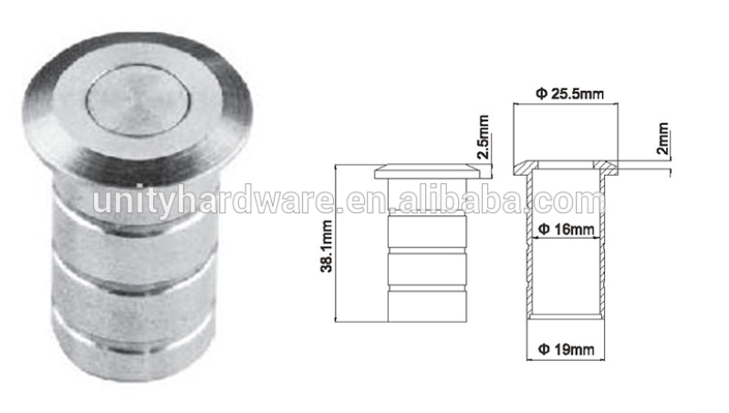 Dust Proof Socket Door Hardware Fitting for Flush Bolt Easy Fixing