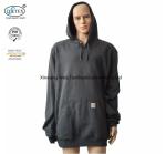 Inherent Winter Cotton Fr Flannel Flame Resistant Long Sleeve Shirts With Hood