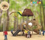 toddler full plastic covered outdoor play equipment swing slide set for sale