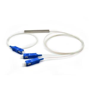 Wholesale SC UPC Connector Steel Tube FTTH 1x2 Fiber Optic PLC Splitter from china suppliers