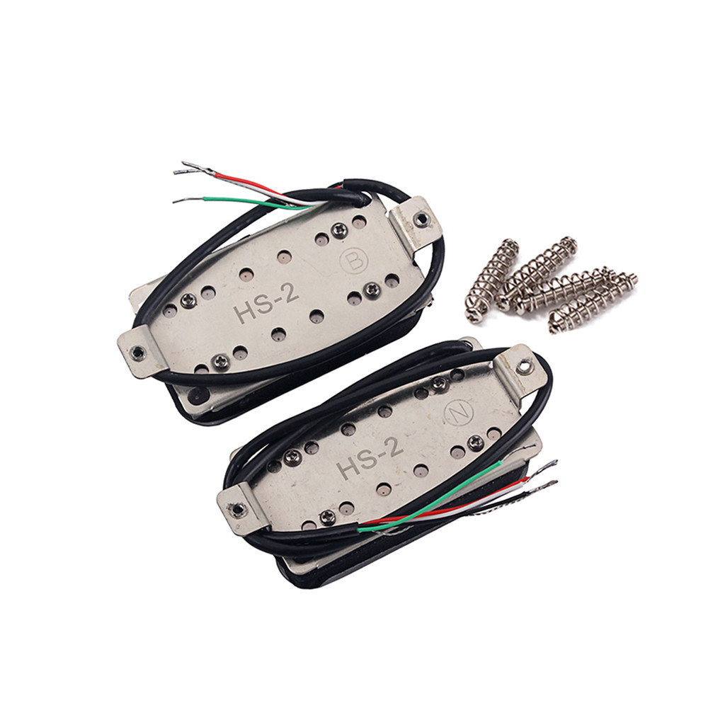 Cupronickel Cover Double Coil Guitar Pickup With Adjustable Pole-Piece