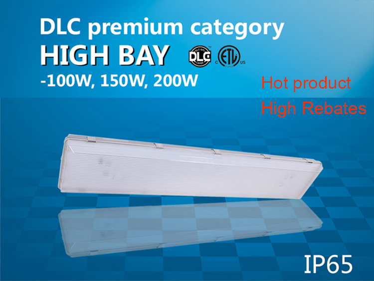 Waterproof LED Linear Tri-proof Lamp with Dimmer Support and High Color Rendering Index