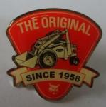 Hot red epoxy coating / resin lapel pin badge