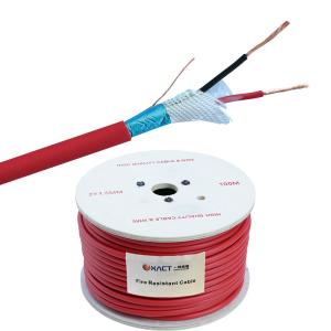 Wholesale ExactCables Fire Alarm Cable Shielded 2x0.75mm2 Bare Copper Solid Communication Cable from china suppliers