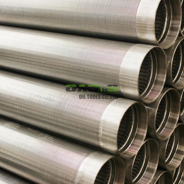 Stainless Steel Slotted Screen Pipe , Rigid Water Well Shallow Well Screen