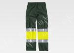 Workers Reflective Orange Hi Vis Trousers / Fashion Mens Safety Work Pants