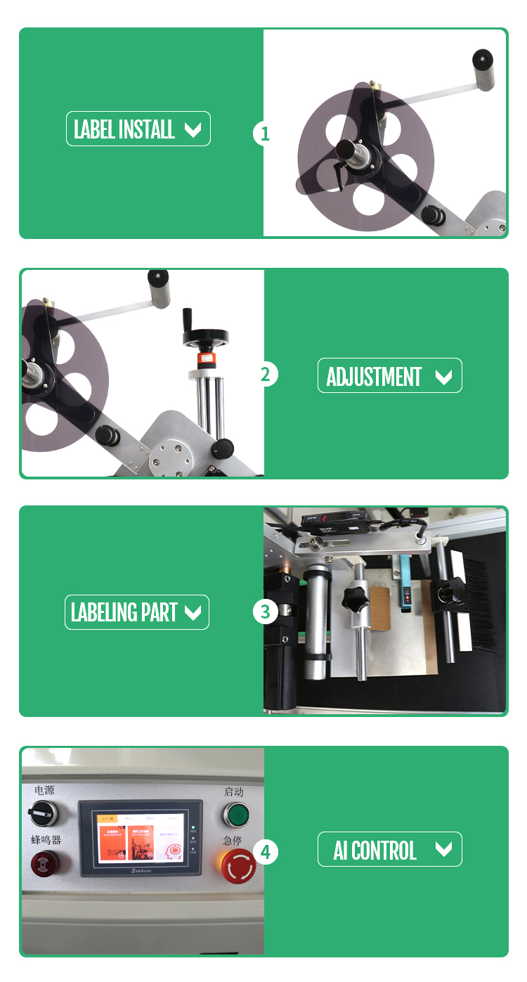 Assembly Line Flat Surface Labeling Machine for Production 700x800x1200mm Condition