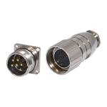 M23 19 Pin Female Cable Circular Metal Connector Waterproof IP67
