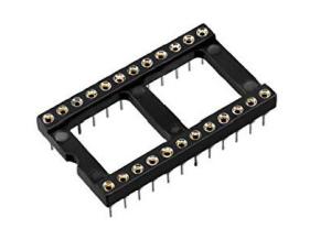 Wholesale 2.54mm Turned Pin Contact Type DIP IC Socket With Pin Length 7.43mm from china suppliers