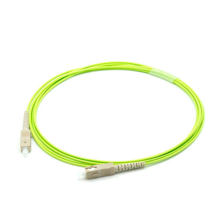 fiber patch cord multimode Simplex 3.0mm LSZH SC PC - SC PC OM5 2m