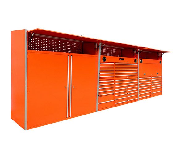 Steel Metal Tool Cabinet Italy Style Stainless Steel Workbench Mat Custom Black Mat for Store