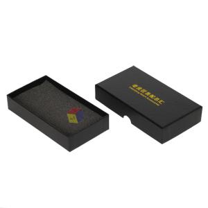 Wholesale Keychain Gift Box with Lid Custom Logo Black Paper Cardboard Packaging Free Design from china suppliers