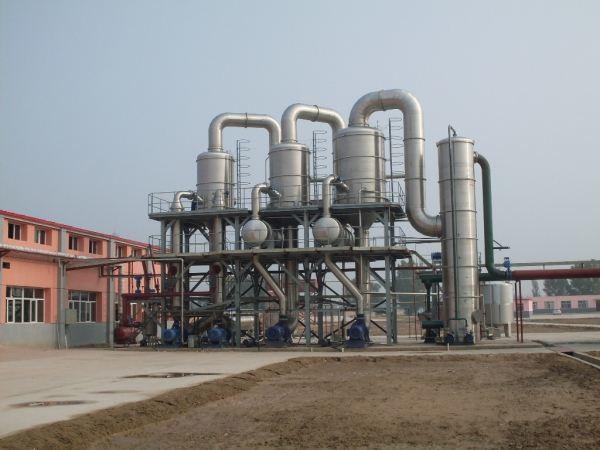 Food / Chemcial Industry Single Effect Evaporator Long Tube Vertical External