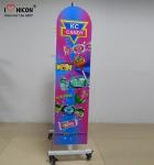 Movable Retail Store Fixtures , Metal Candy Retail Shop Display Shelving