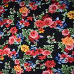 Rotary Print Rayon Viscose Fabric Flower Woven Textile Garment