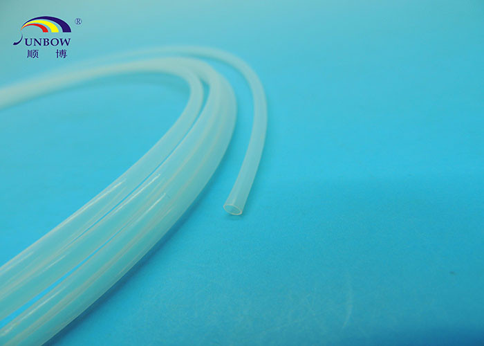100% Virgin Extruded Clear PTFE Tube / Pipe Pure White With Smooth Surface