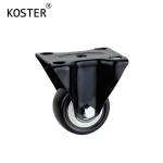 110kg Load 75mm 3inch 100mm 4inch Black Polyurethane Caster for Industry Wheel