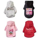 Customized Pet Clothes Cartoon Dog Hoodie / Coat / Jacket With Print Pattern