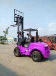 Overall Length 4160 /3090 Mm High Speed Rough Terrain Forklift Truck Total