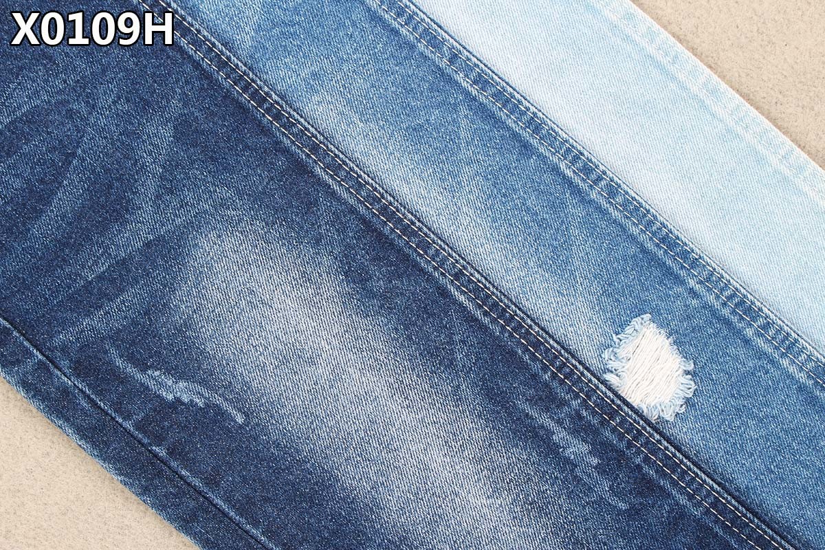 10.6oz Double Layer Cotton Spandex Denim Fabric Weave Soft