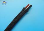 Non flammable Polyester braided Sleeve , Wear resistant Cable Sleeves for Wire