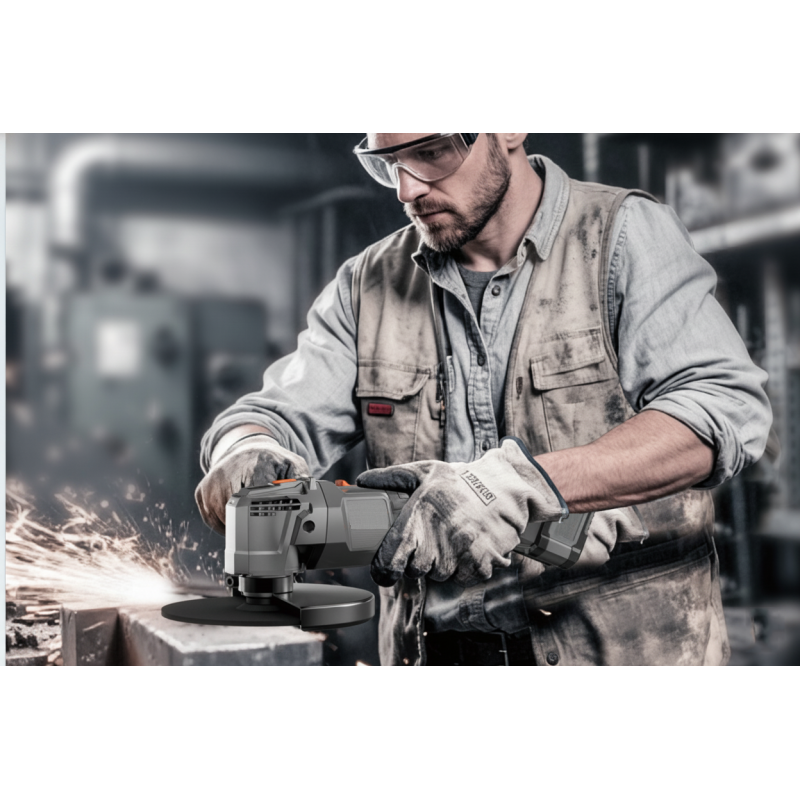 Professional Brushless Battery-Powered Angle Grinder & Cutting Machine 125mm with 9500r/min Wheels for Surface Conditioning