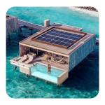 Water Villa Swimming Pool Endless Spa with Large Clear Acrylic and Carbon Fiber