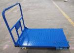 Logistics Blue 300KG 500*700mm Steel Platform Trolley