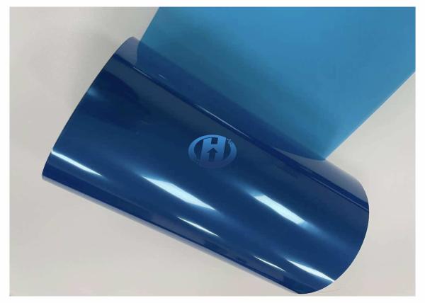 50 μm Blue PET Silica Gel Coating Protective Film for Metal Plastic Glass