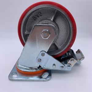 Wholesale 8 Inch Dual Locking Polyurethane Iron Core Caster from china suppliers