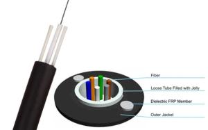 Wholesale LSZH GJXFY FRP Indoor FTTH Drop Cable 2 Core 4 Core 8 Core Fiber Optic Cable from china suppliers