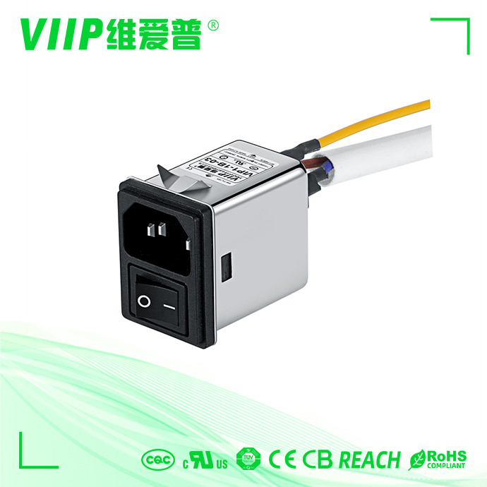 General Inline AC IEC EMI Filter IEC320 Socket Electrical Outlet