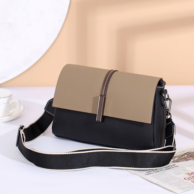 Genuine Leather Crossbody Shoulder Bag for Women Small Square Fashion Trend Bags