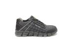 Low Top Sneaker Style Mens Lightweight Steel Toe Shoes Fuel Oil Resistant Grey
