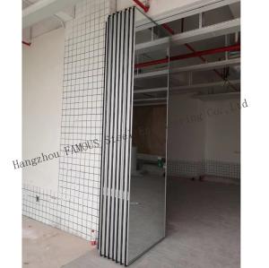 China Office Movable Acoustic Glazed Panel Tempered Interior Glass Wall Partition on sale