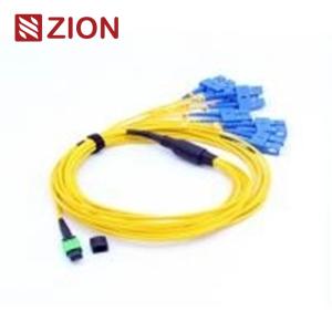 Wholesale 12 Fibers MPO To LC Singlemode Fiber Optic MPO-LC 2.0mm Straight Harness Cables from china suppliers