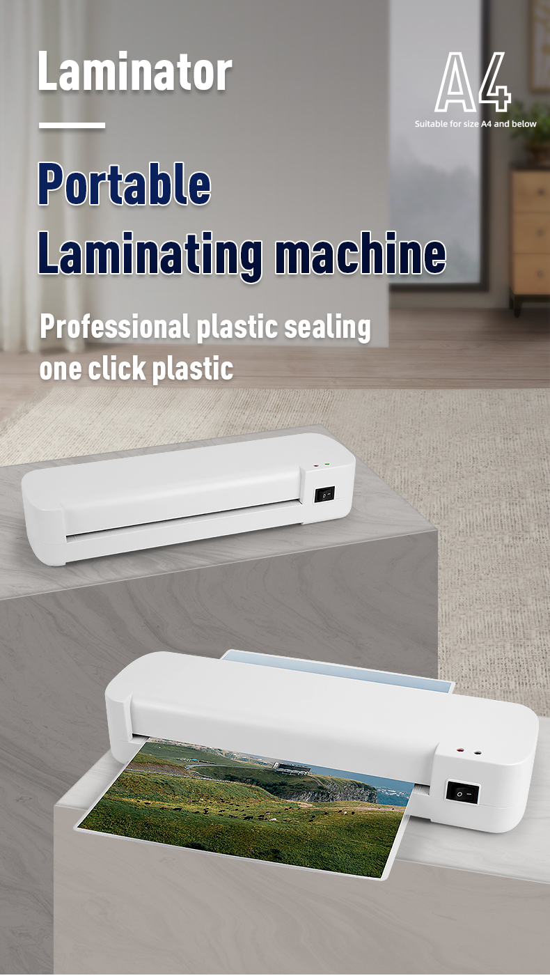 2 Rollers A4 Paper Hot Lamination Machine with 9 Inch Width and Automatic Function