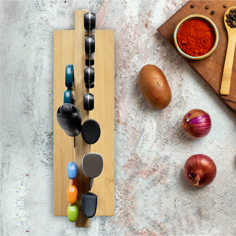 Eco-friendly Magnetic Knife Block Stand Holder with Powerful Magnet Custom Designs