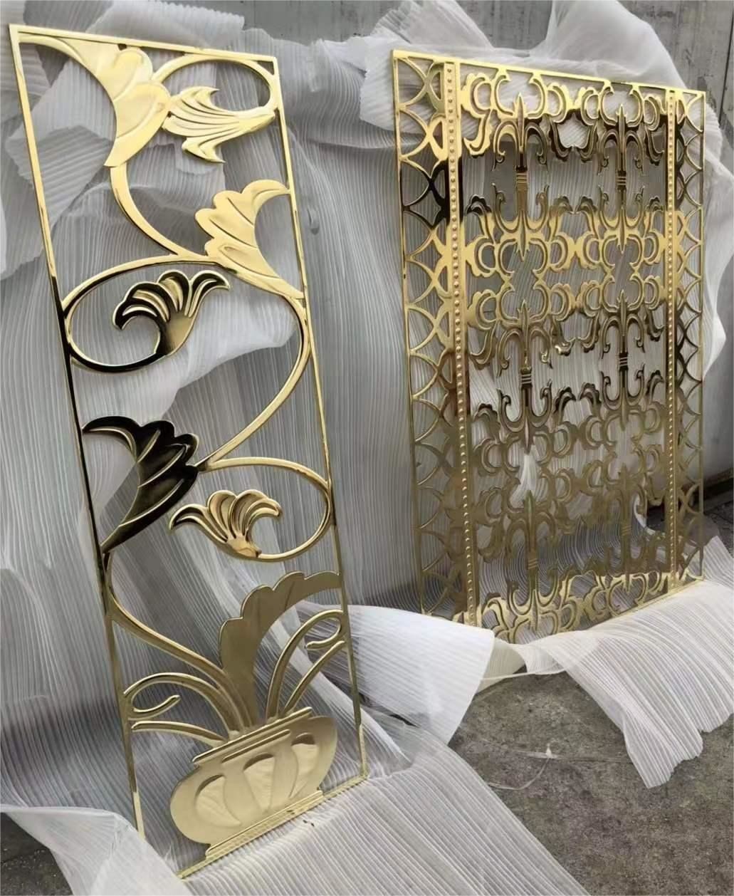 Stainless Steel Sheet / Furniture Parts Gold PVD Vacuum Coating Machine