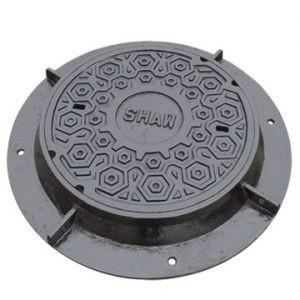 Wholesale Municipal Construction Watertight Grey Cast Iron Casting Manhole Cover With Square Round Shape from china suppliers