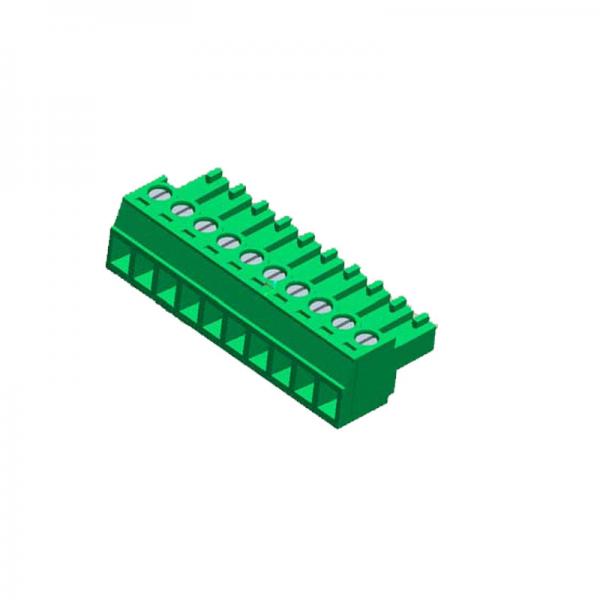 Quality WCON 3.81mm Female Terminal Connector  PA66 Green Without Ear 6P Matte Tin 110 / Tray ROHS for sale