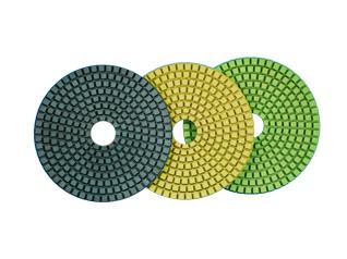 Air Polisher Diamond Polishing Pads , Diamond Stone Polishing Pads For Hard